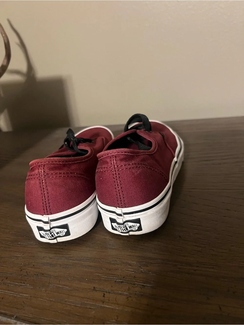 Vans Maroon Canvas Low-Top Classic